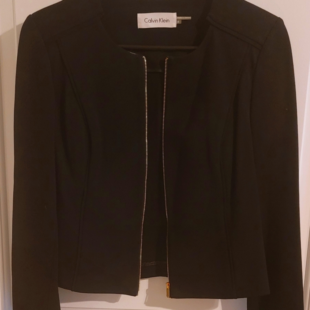 Calvin Klein Suit Jacket, Black - like new!